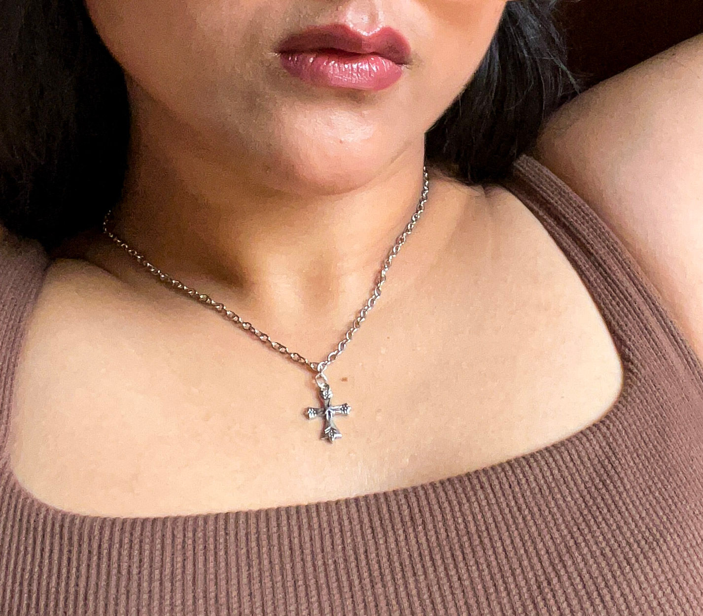 Silver Cross Necklace