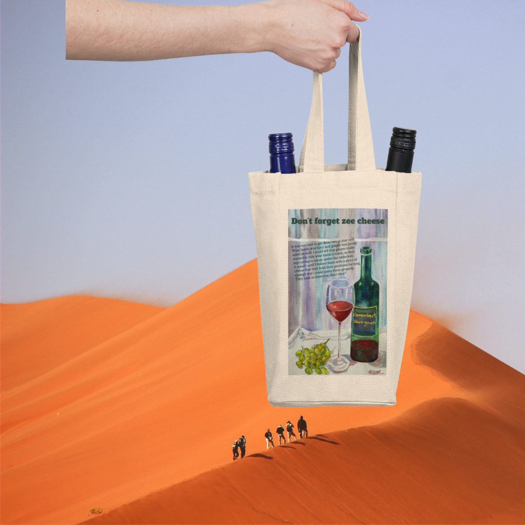 For tryst sake double wine tote bag