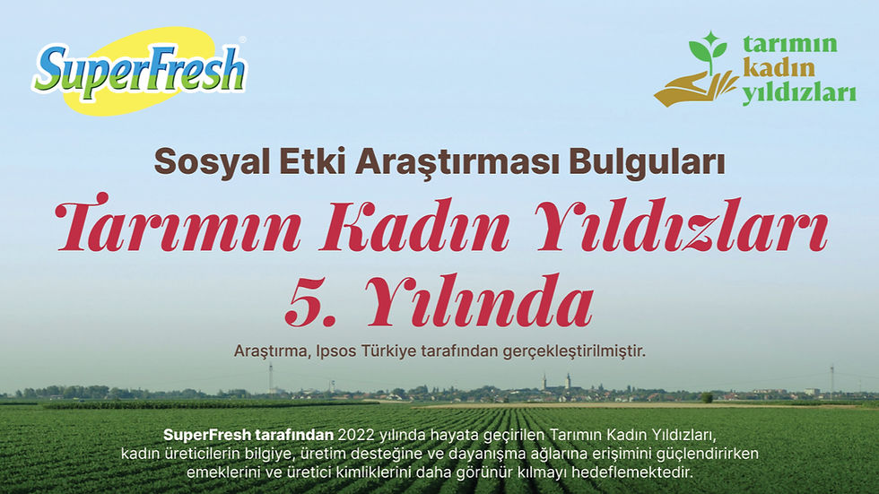 SuperFresh’in Tarımın Kadın Yıldızları Projesi 280 milyon TL ekonomik değer oluşturdu