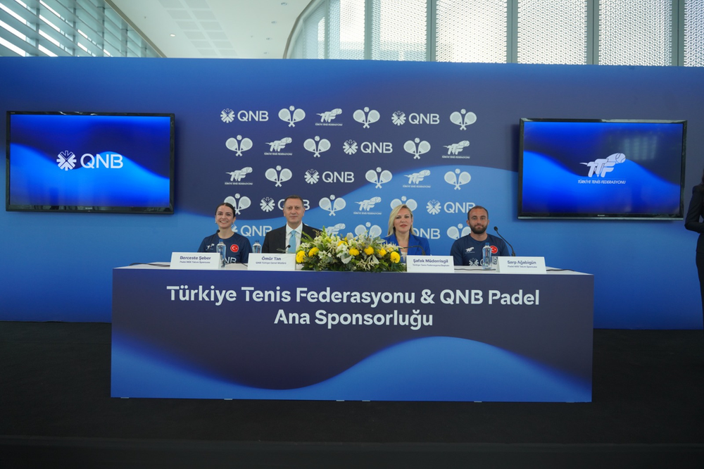 QNB Türkiye ve Türkiye Tenis Federasyonu, padel sporunun gelişimi için iş birliğine imza attı