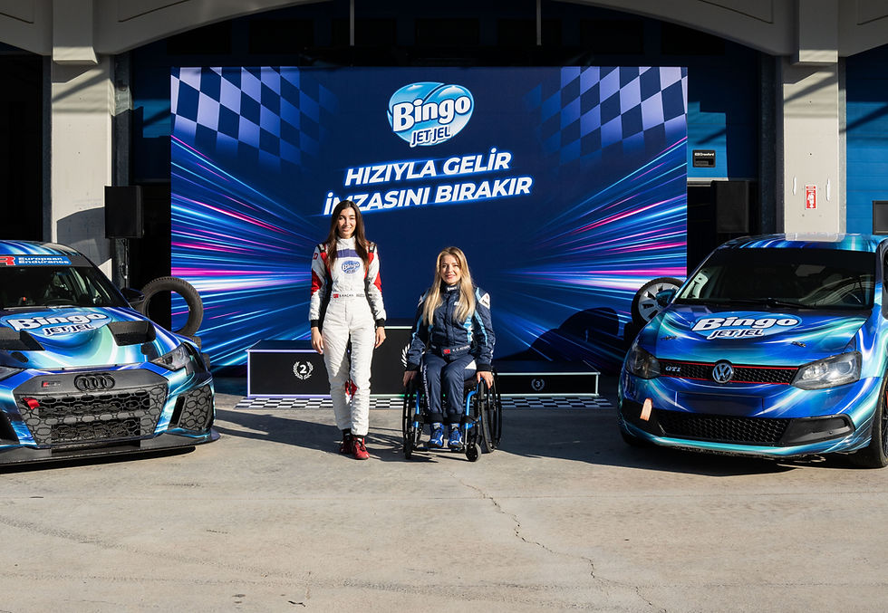 Bingo Jet Jel motor sporlarının iki güçlü ismiyle iş birliğine imza attı