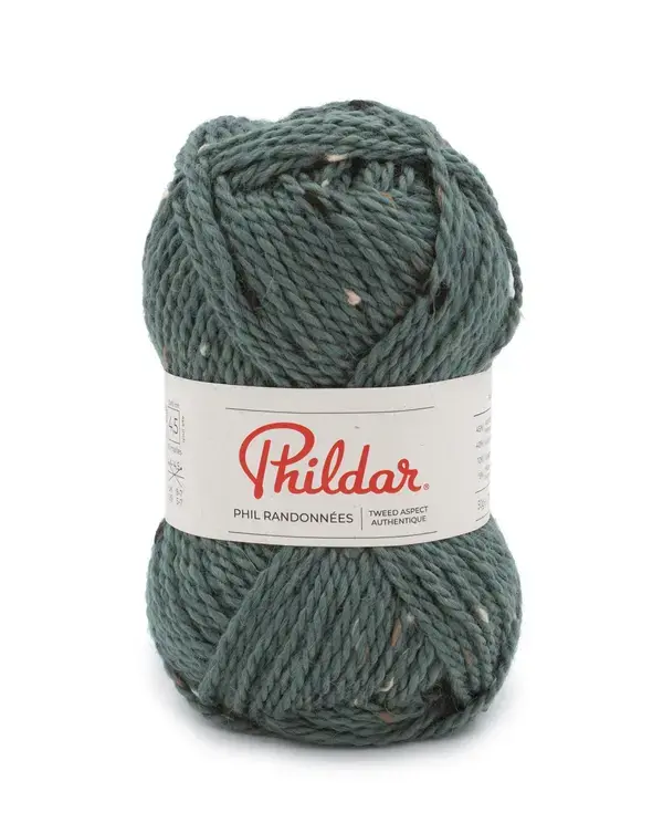 Pelote de laine Phildar Randonnées couleur vert de gris
