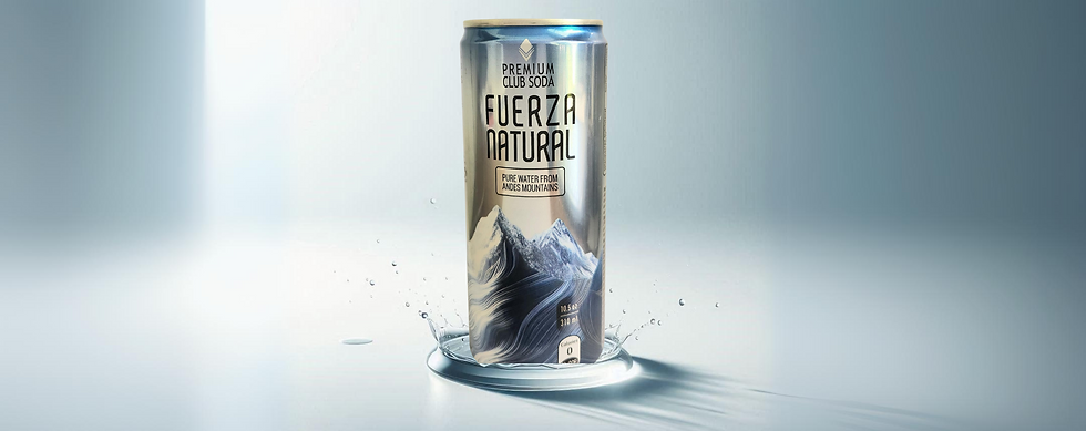 Club soda Fuerza Natural agua mineral lata bar mixologia chile