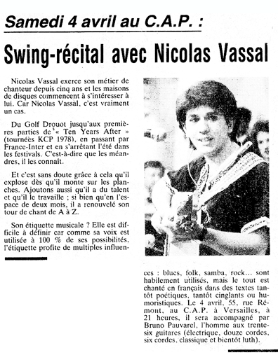 article CAP de Versailles