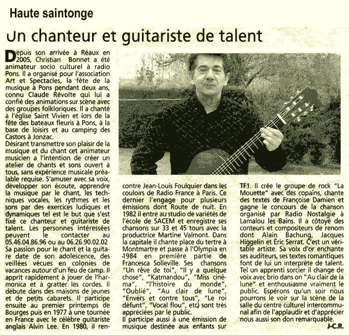 Article sur Christian Bonnet