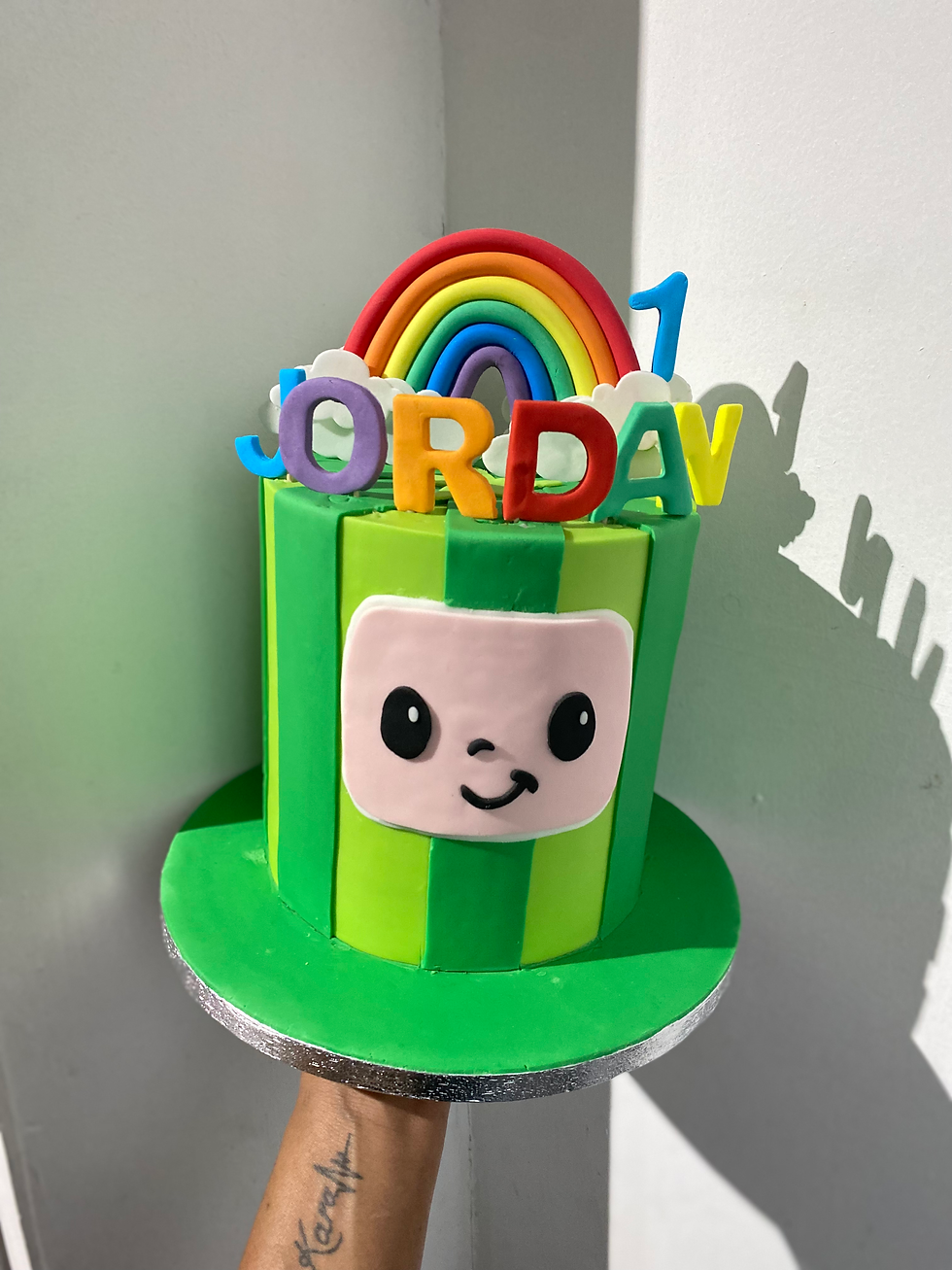 Rainbow Cocomelon Cake