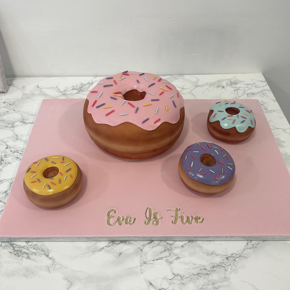 Donut cake 3d