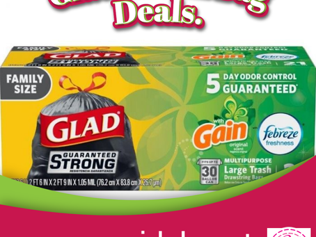 Hot: Glad Trash Bags Deals.