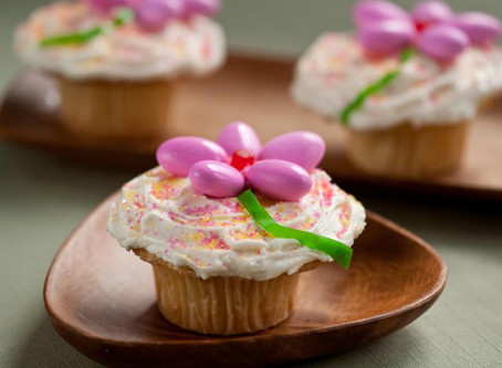 Yummy- Easter Flower Cupcakes