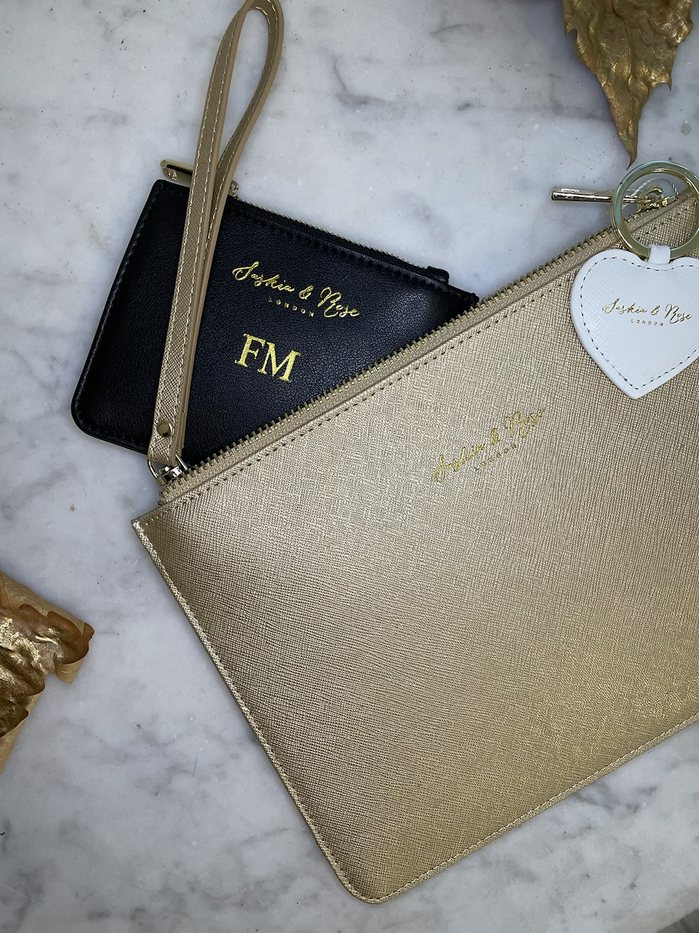Thumbnail: Freya Clutch - Gold Saffiano
