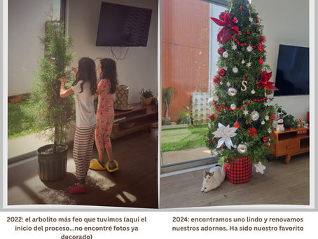 Arbol de navidad 2022 vs 2024