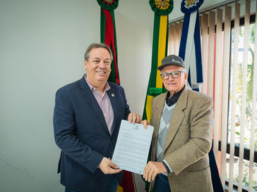 Visita à prefeitura de Palmitinho