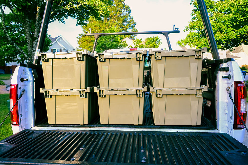 Delivery and pick up moving rental boxes