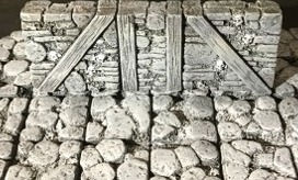 Thumbnail: W30 -  Stone Skull Catacomb Walls - Silicone Mold