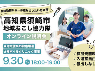 【令和7年度】高知県須崎市地域おこし協力隊募集等事業委託業務