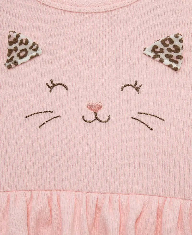 Thumbnail: Little Me Leopard Onesie and Legging with matching headband for baby