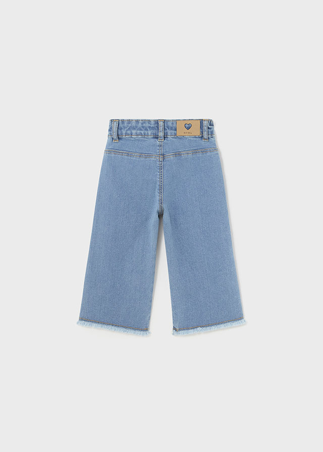 Miniatura: Mayoral Denim Wide Leg Baby Girl Pants
