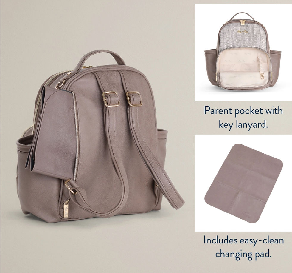 Miniatura: Itzy Ritzy Vanilla Latte Itzy Mini Plus™ Diaper Bag Backpack