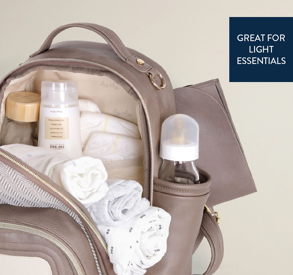 Miniatura: Itzy Ritzy Vanilla Latte Itzy Mini Plus™ Diaper Bag Backpack