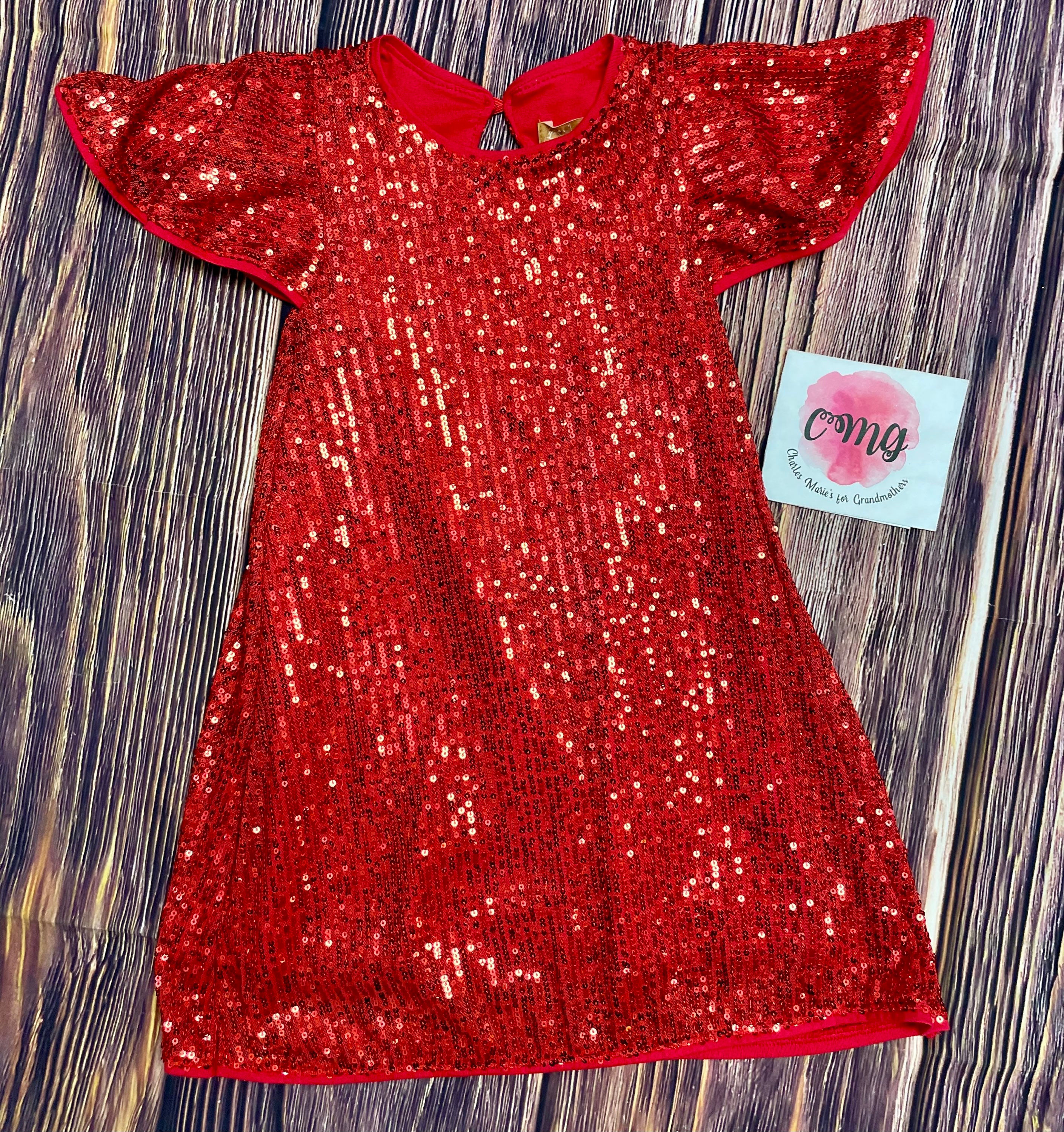 Up Baby Holiday Sequin Dress