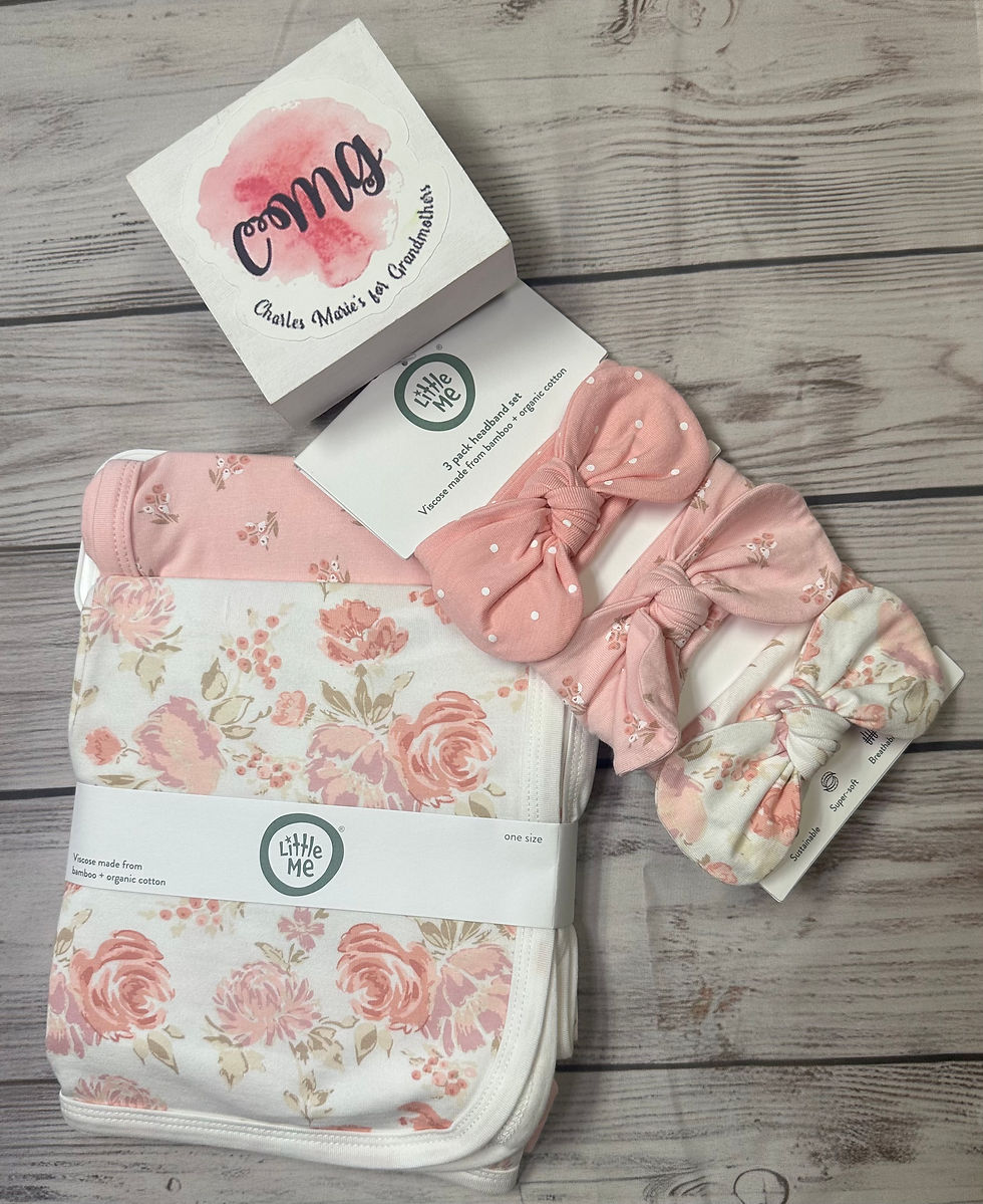 Thumbnail: Little Me Fabulous Floral 2 pack Gown for baby