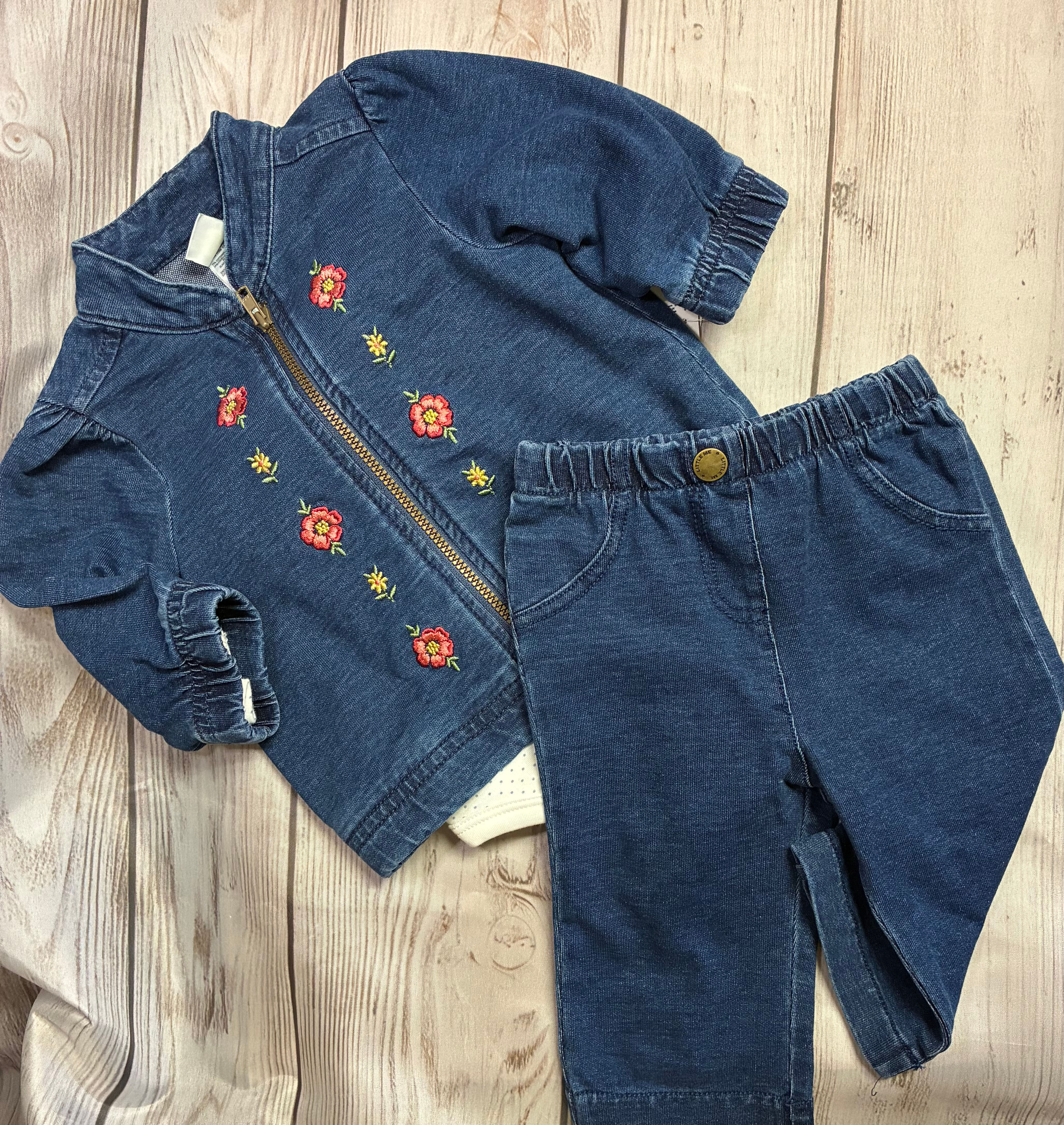 Little Me 3 Piece Jacket & Pant Set for baby