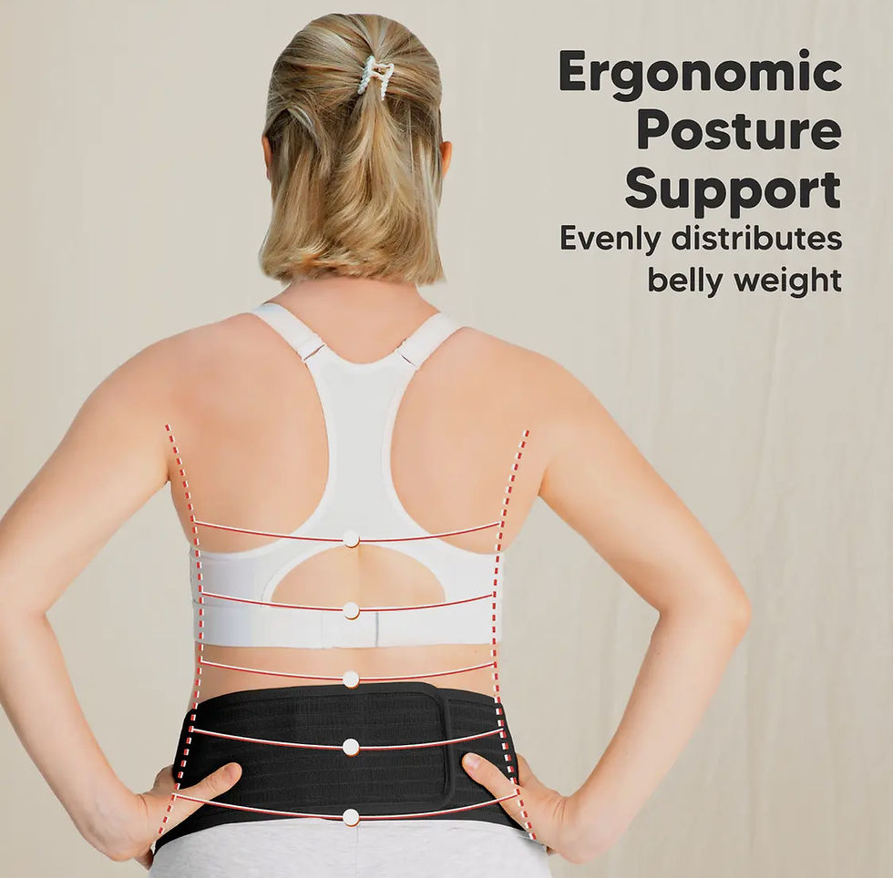 Thumbnail: KeaBabies Maternity Support Belt Midnight Black