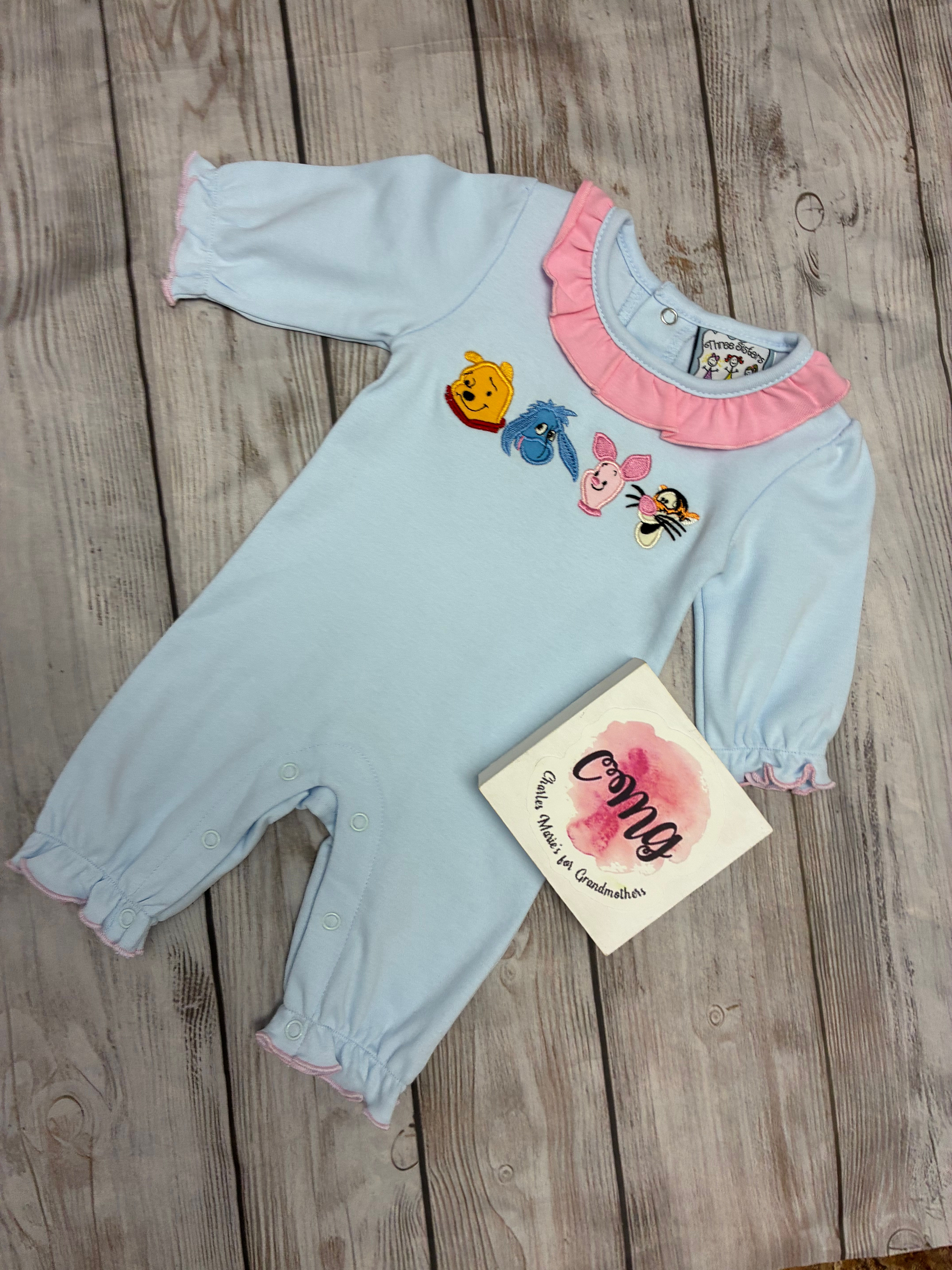 Three Sisters Winnie the Pooh & Friends Ruffle Romper
