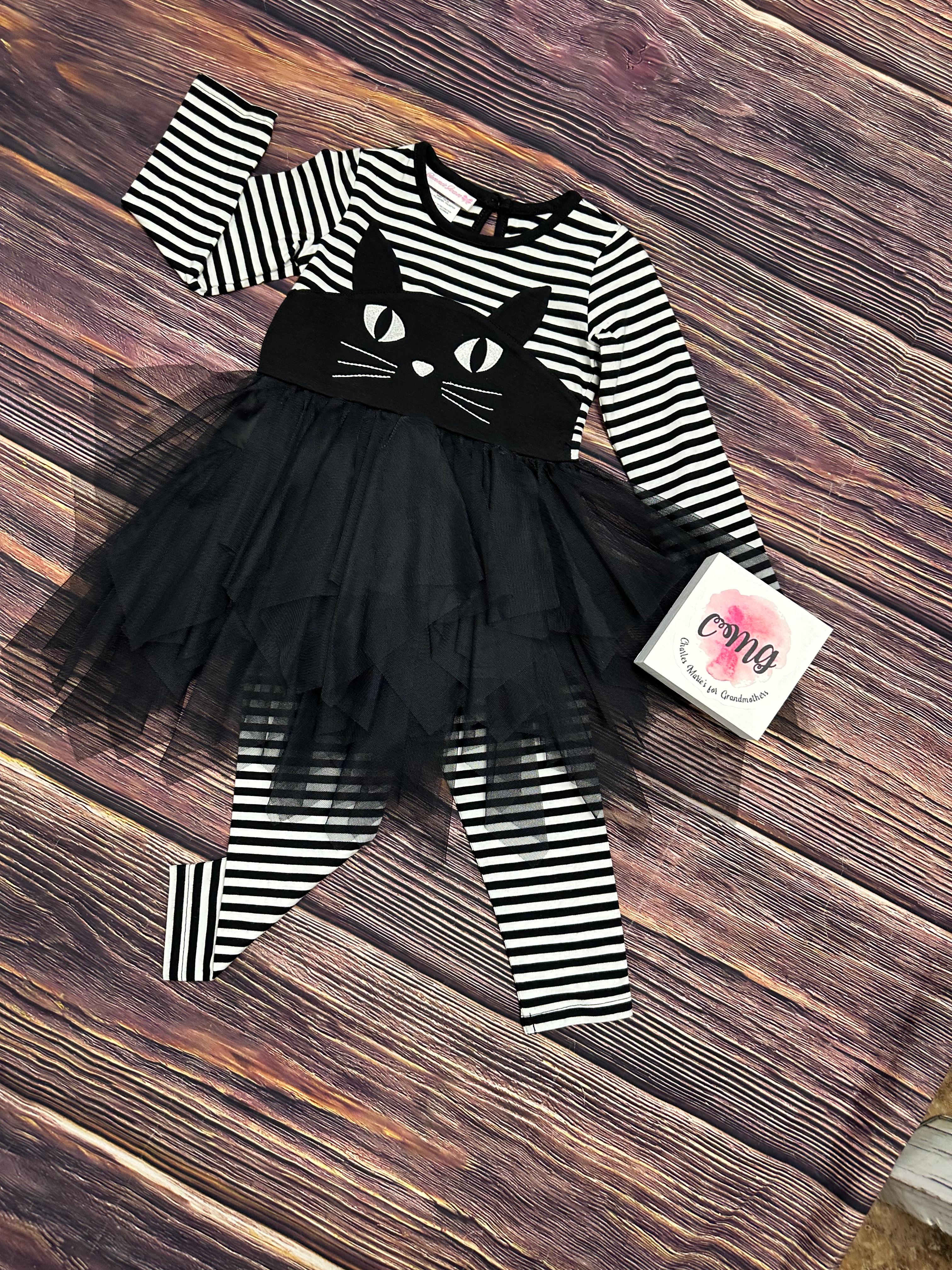 Bonnie Jean 2 pc Cat Dress and Legging