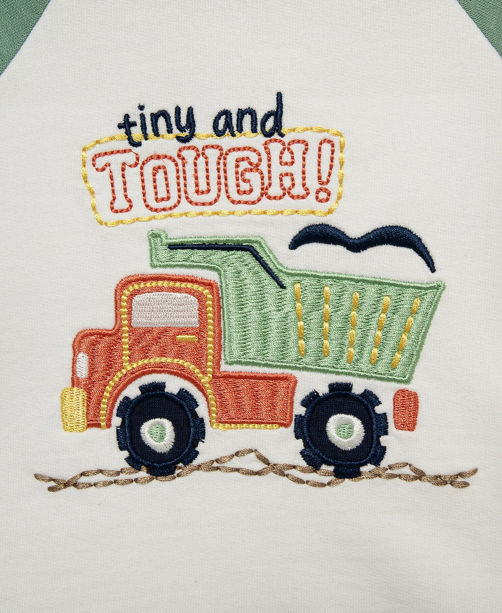 Miniatura: Little Me Construction Crew Big Truck Pant Set for baby