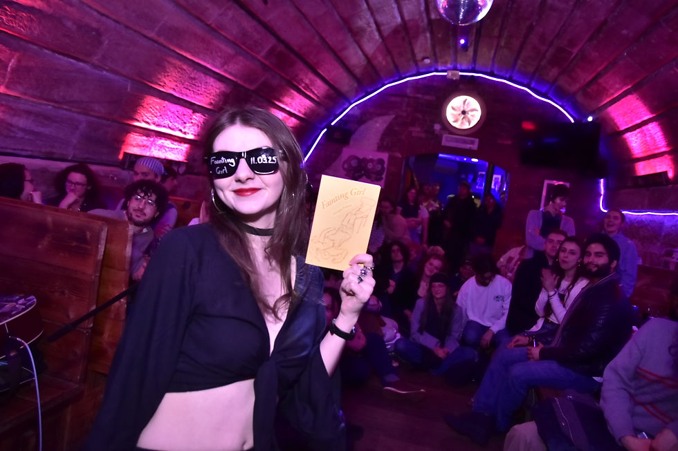 The launch of my poetry collection, Fainting Girl, 2025.