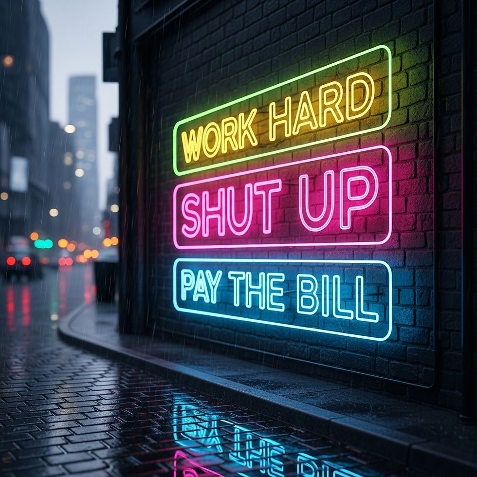 Trabalhe Muito - Cale a Boca - Pague a Conta