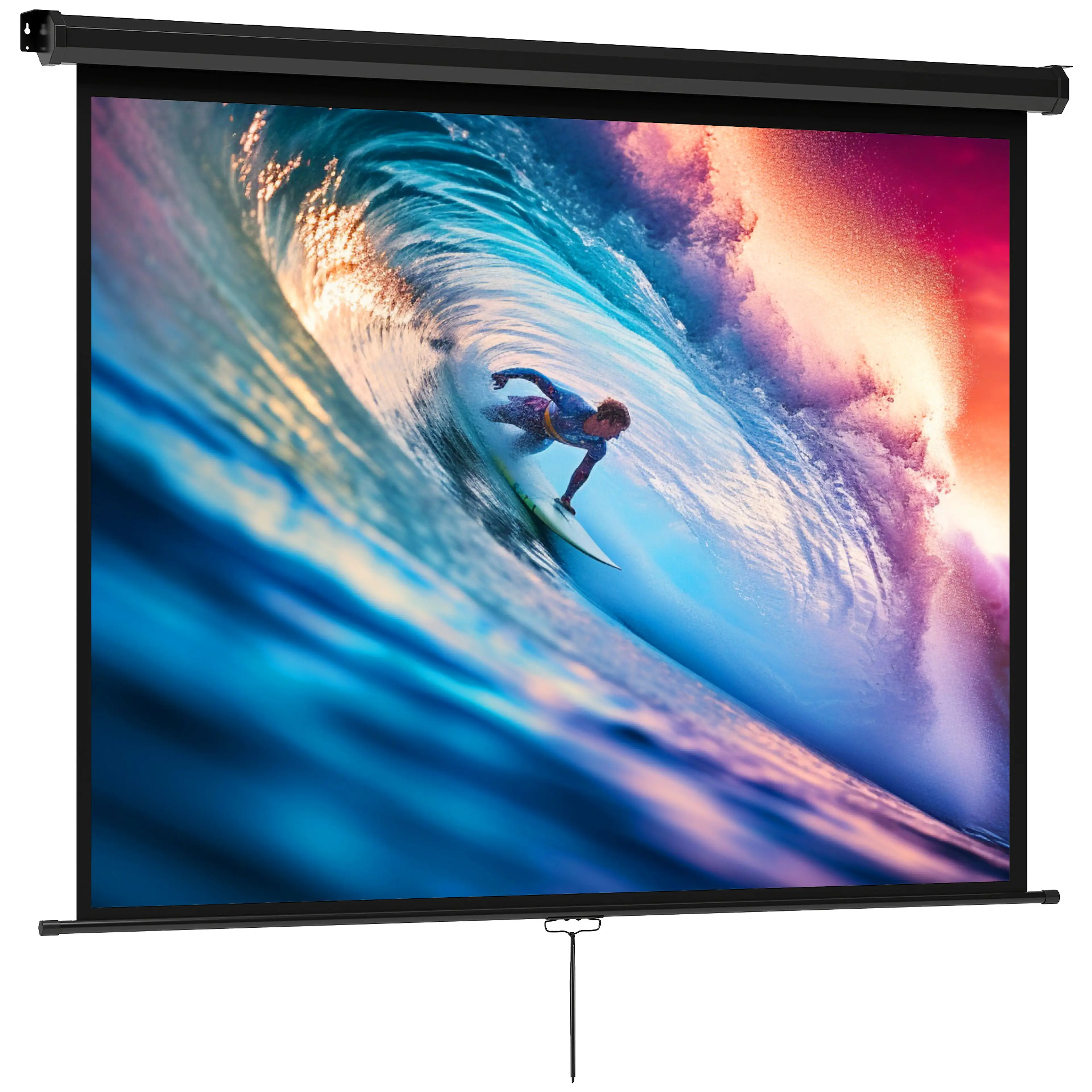 Projektorduk 84 tum manuell – 171 × 128 cm, 4:3, med autolås