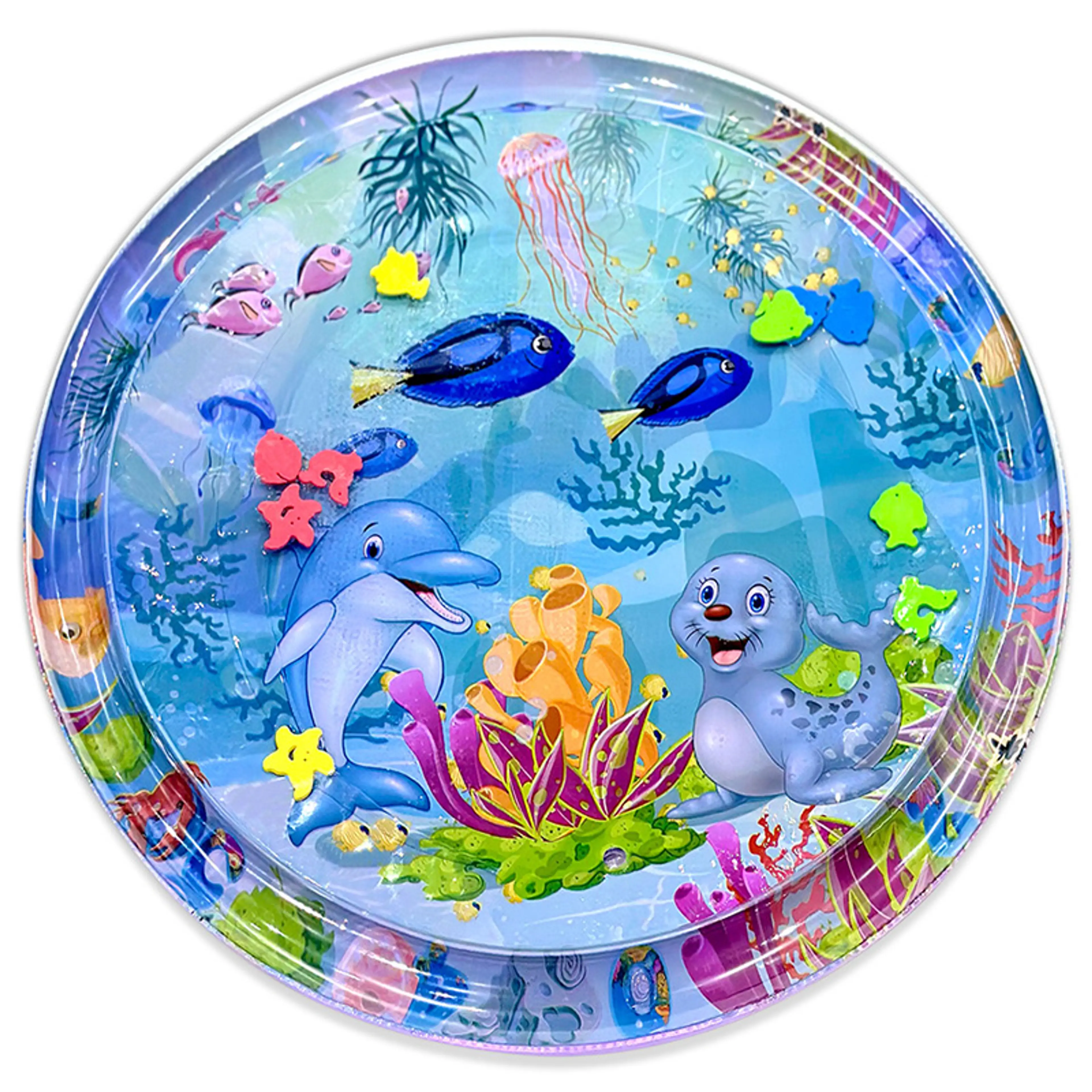 Babyleksak – Vattenfylld Tummy Time Lekmatta (100 cm)