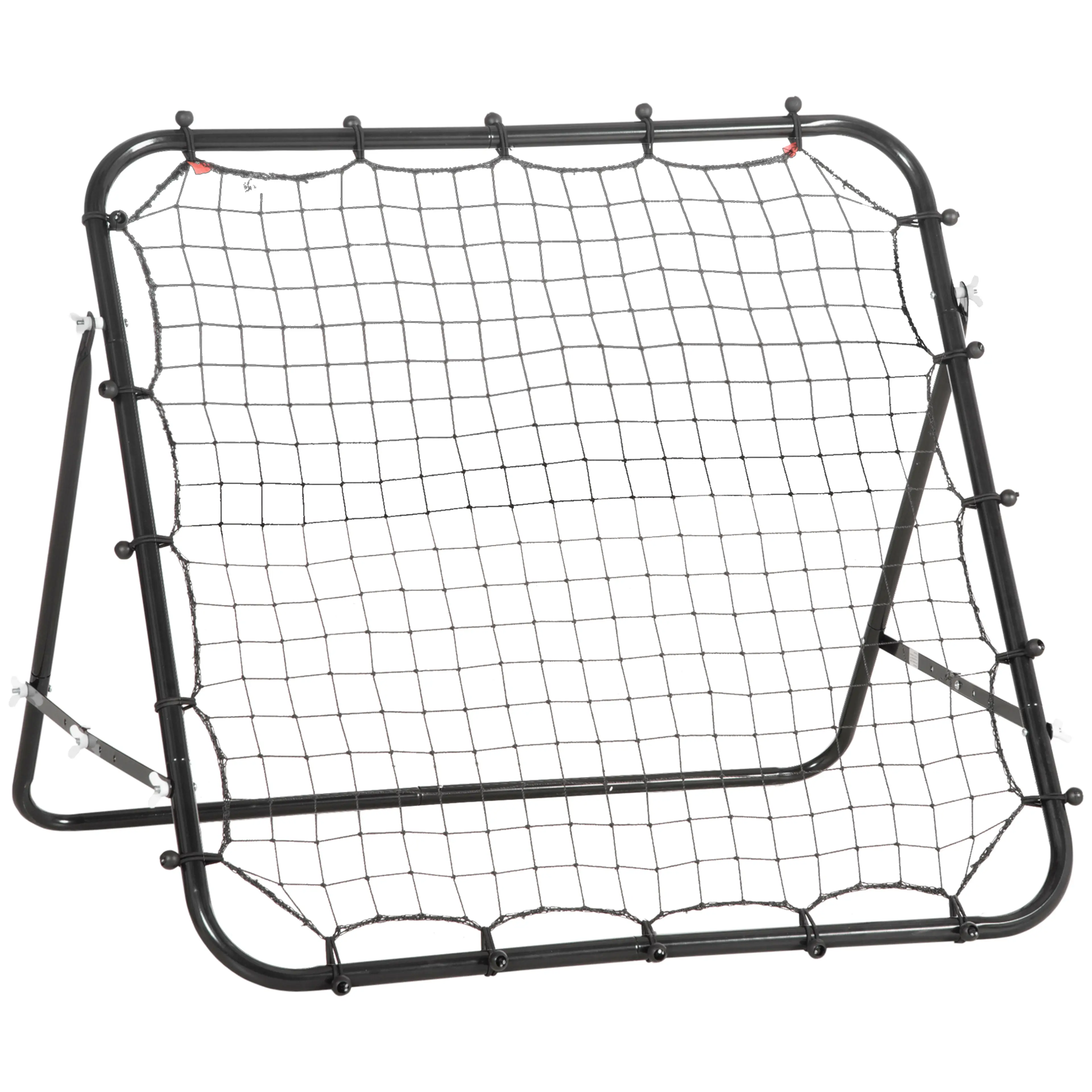 Rebounder för fotboll med justerbar vinkel, 96 × 80 × 96 cm, nät 84 × 84 cm