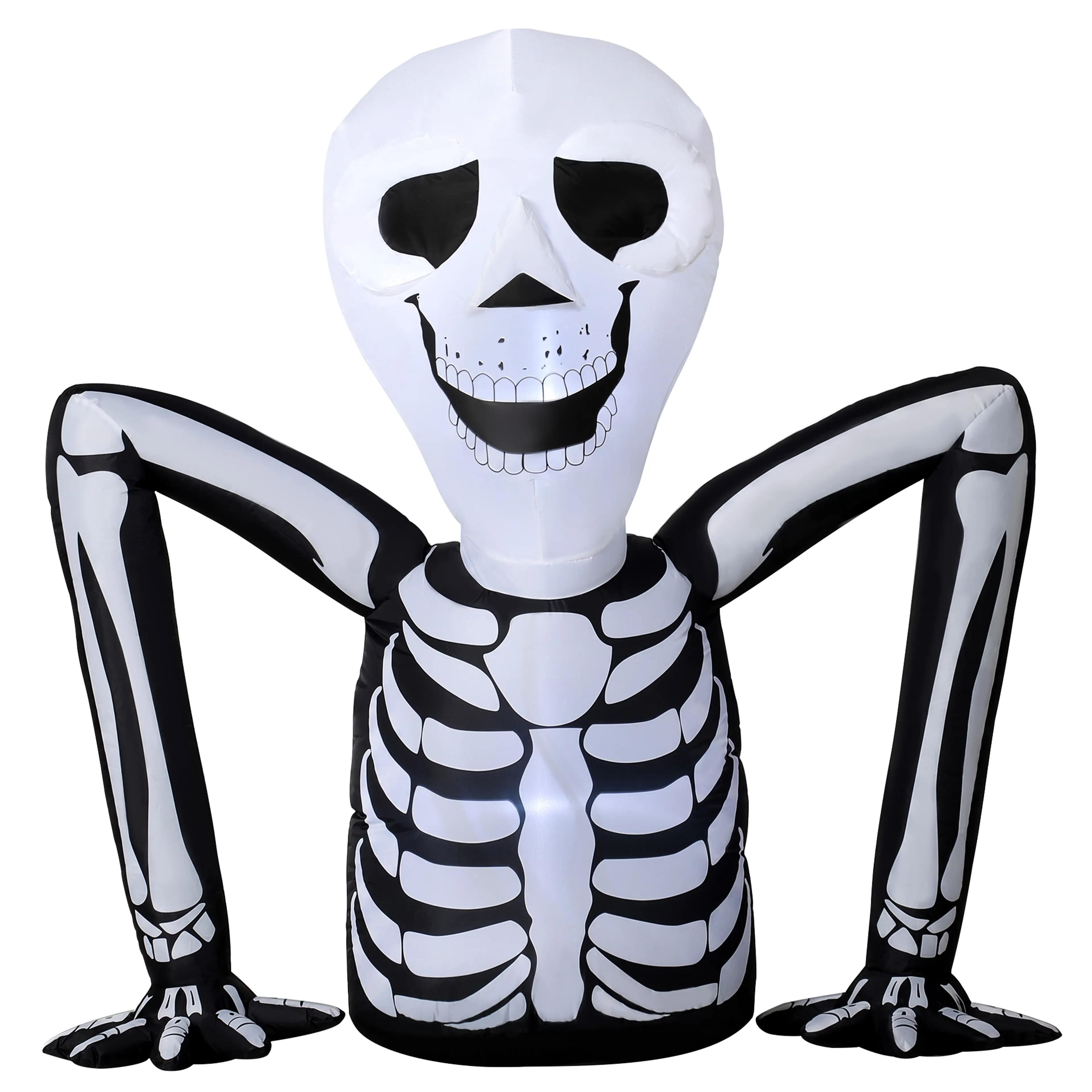 Uppblåsbart krypande skelett 153 cm för halloween
