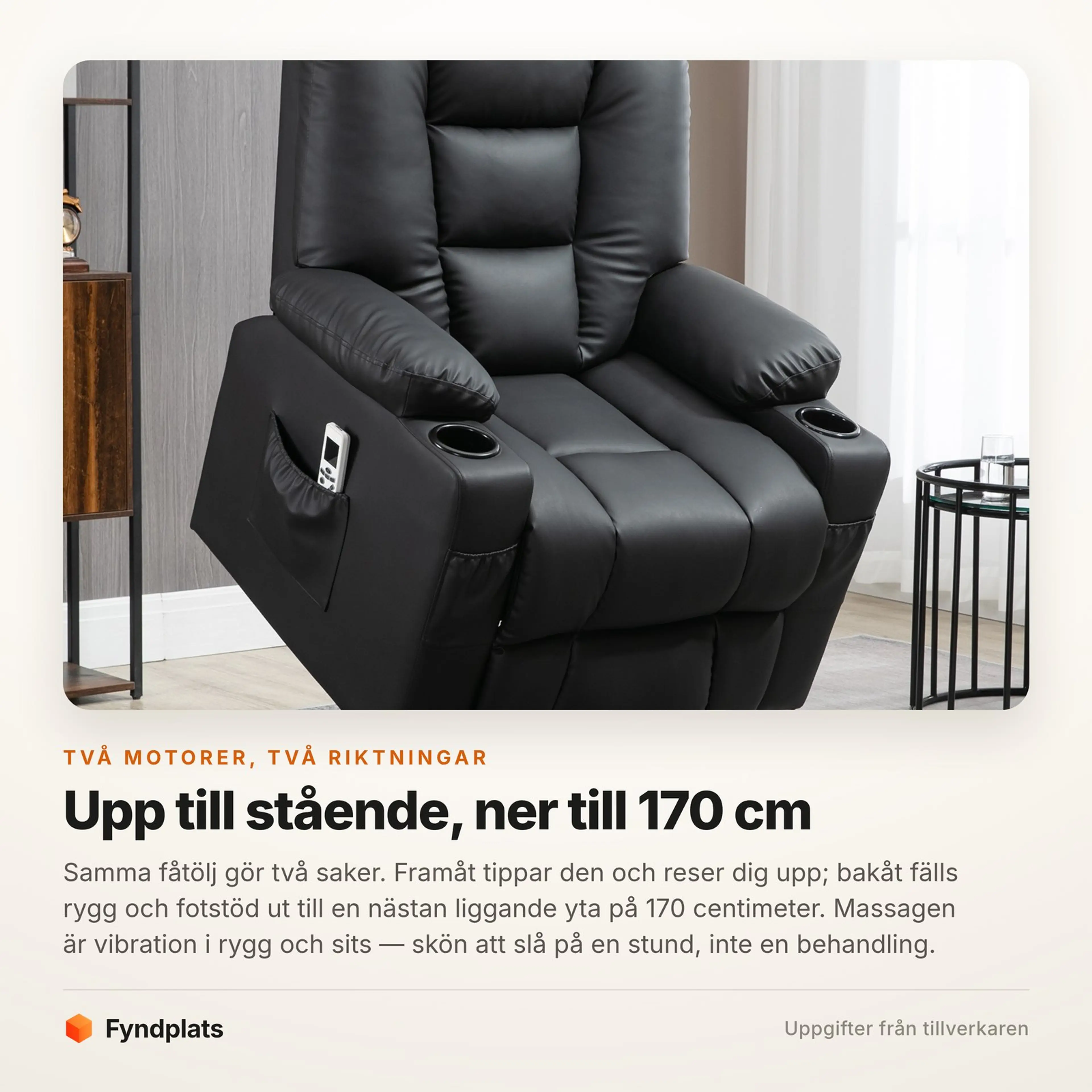 Fyndplats faktakort: uppresning framåt och liggläge bakåt