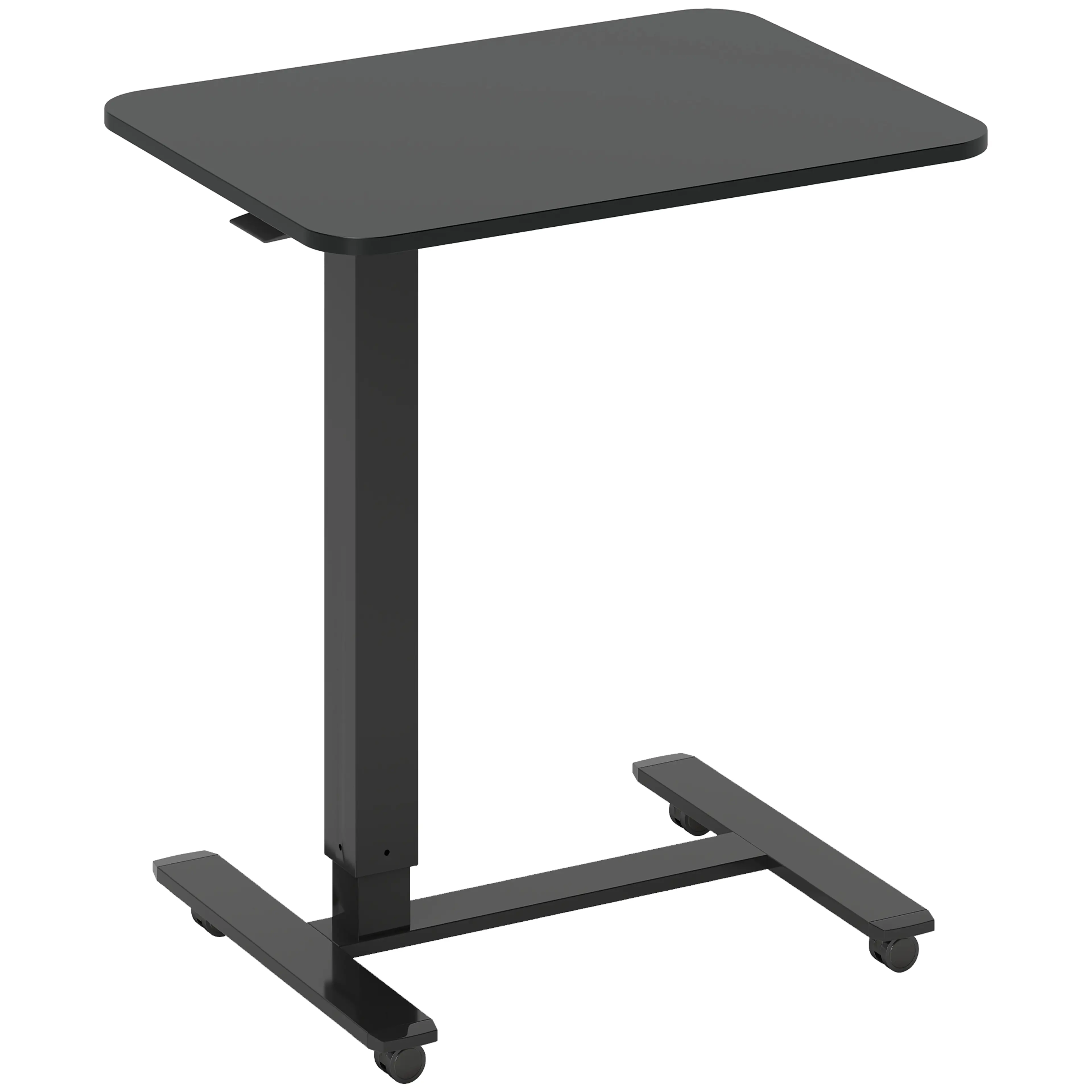 Ståbord på hjul, C-form, höjd 73–110 cm