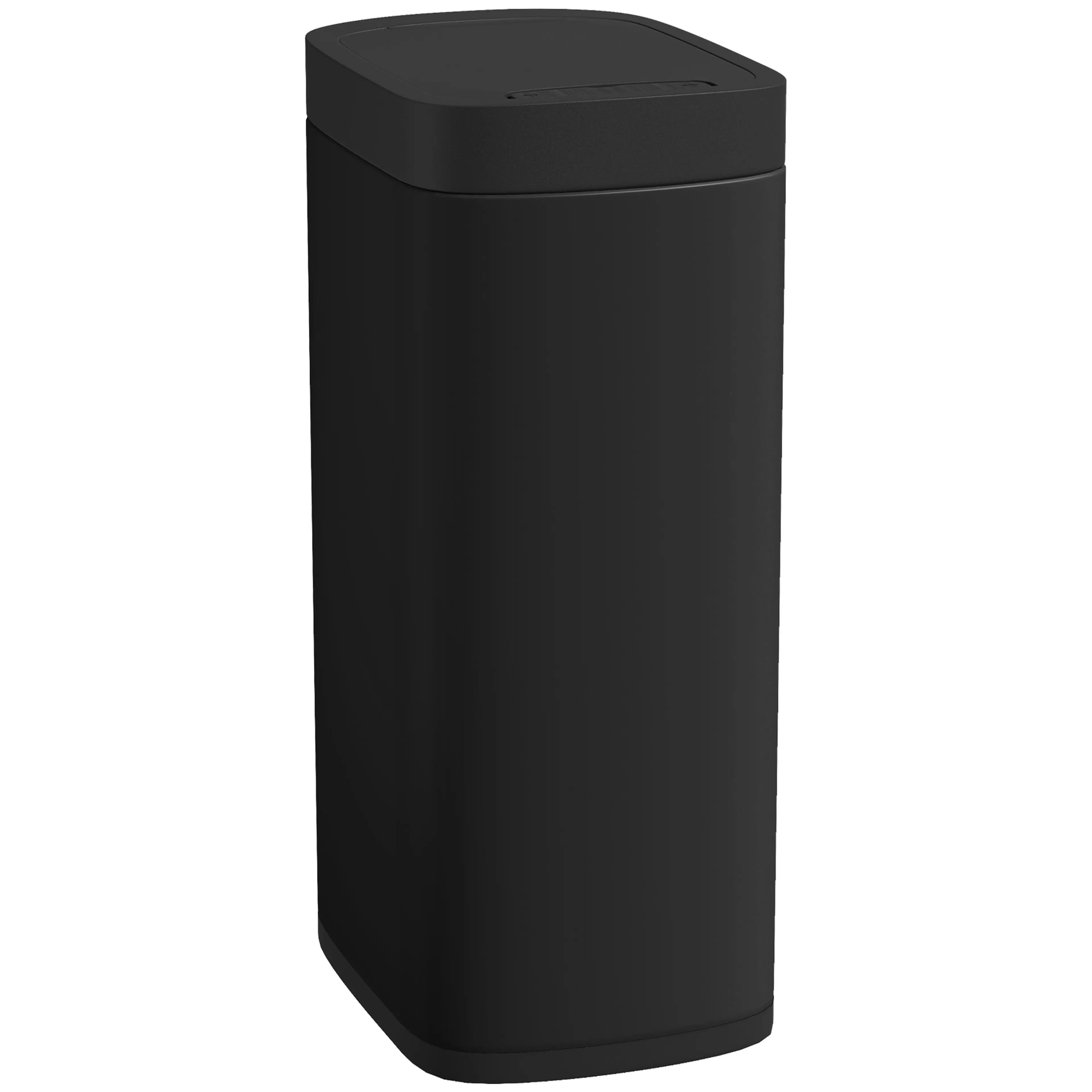 Sensorsoptunna 50 liter i svart metall