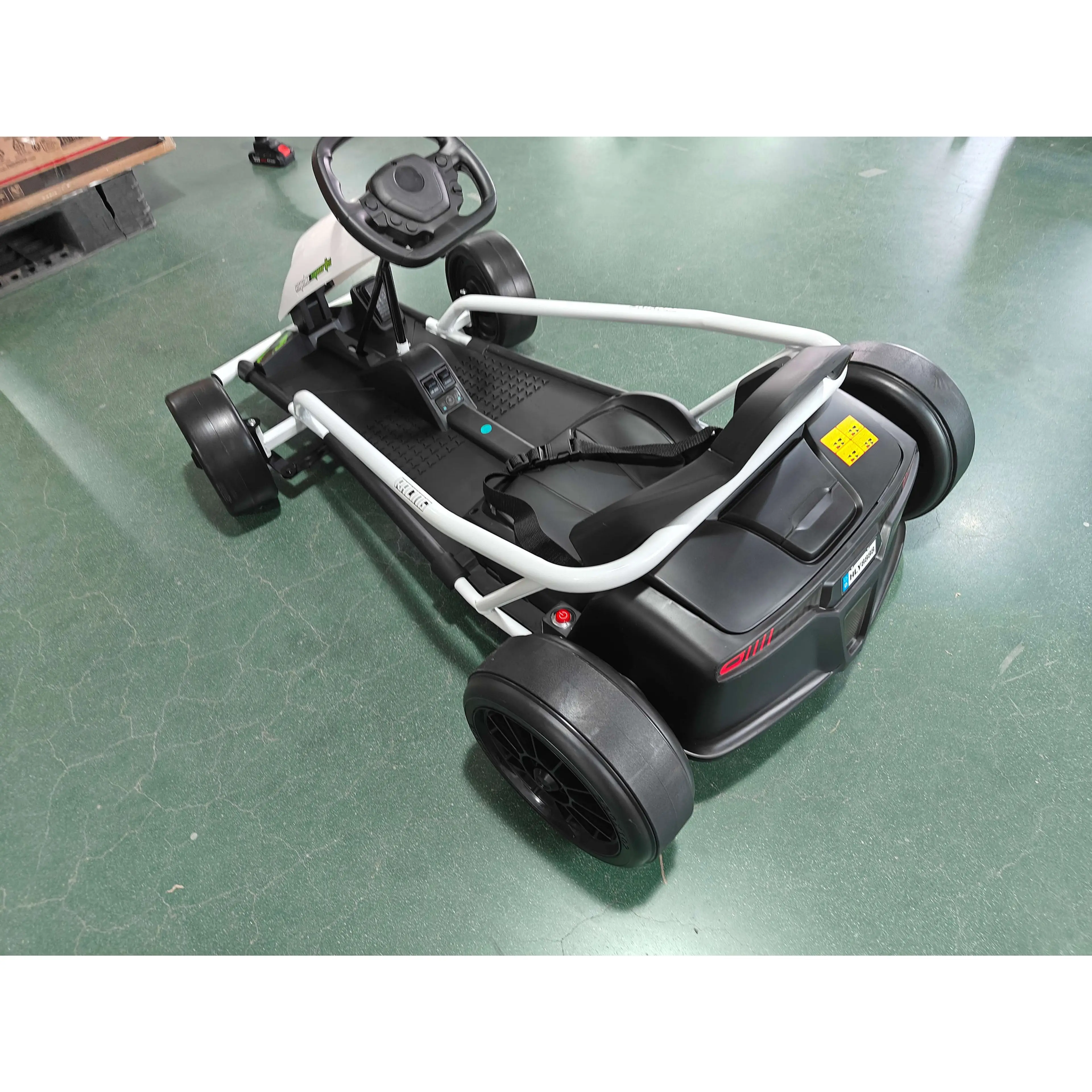 Elgokart för barn 24 V med driftfunktion, 13 km/h — vit – bild 2