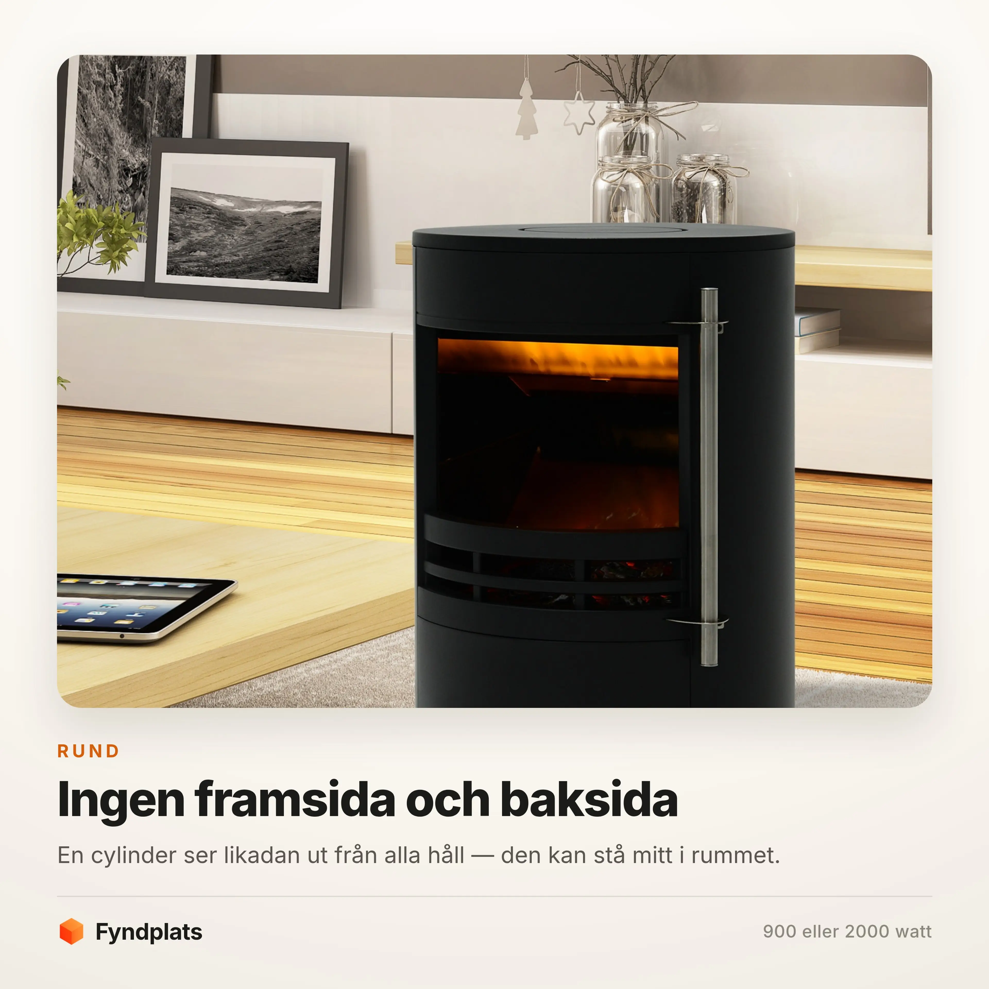 Cylindern ser likadan ut från alla håll