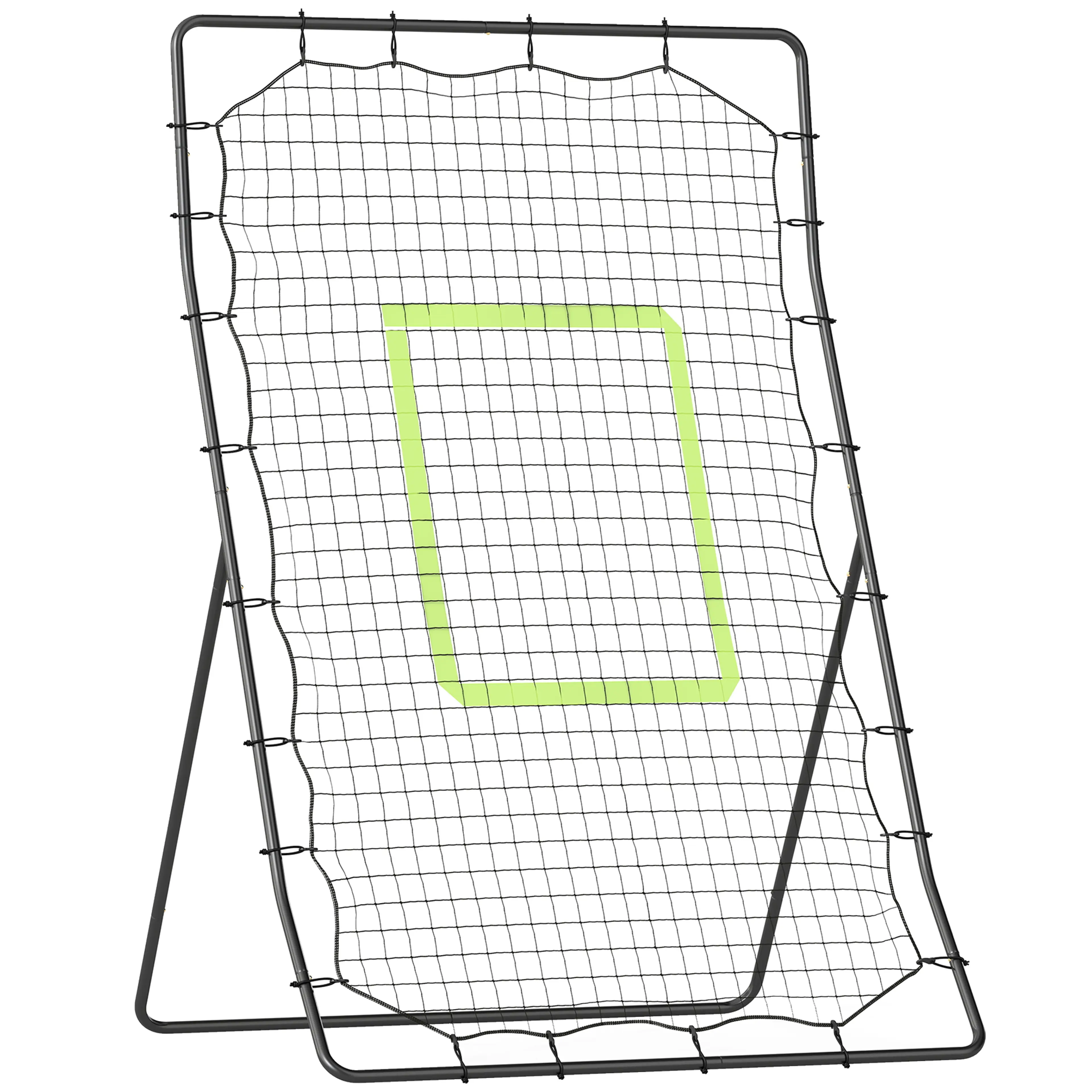 Studsnät för baseball 123 × 90 × 174 cm – väderbeständigt nät och träffzon