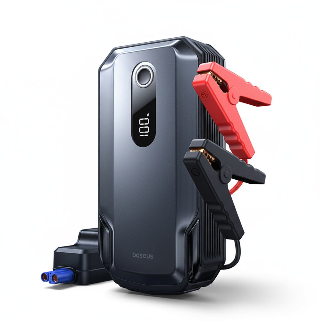 Baseus starthjälp 2000A för bil – 20000mAh powerbank, 12V bensin & diesel