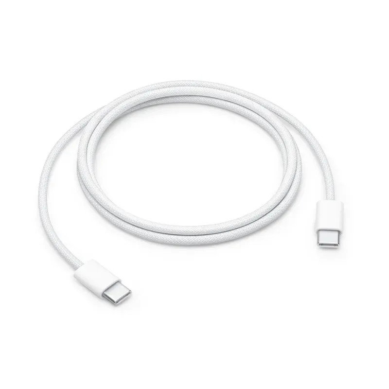 USB-C till USB-C snabbladdningskabel i svart flätad design