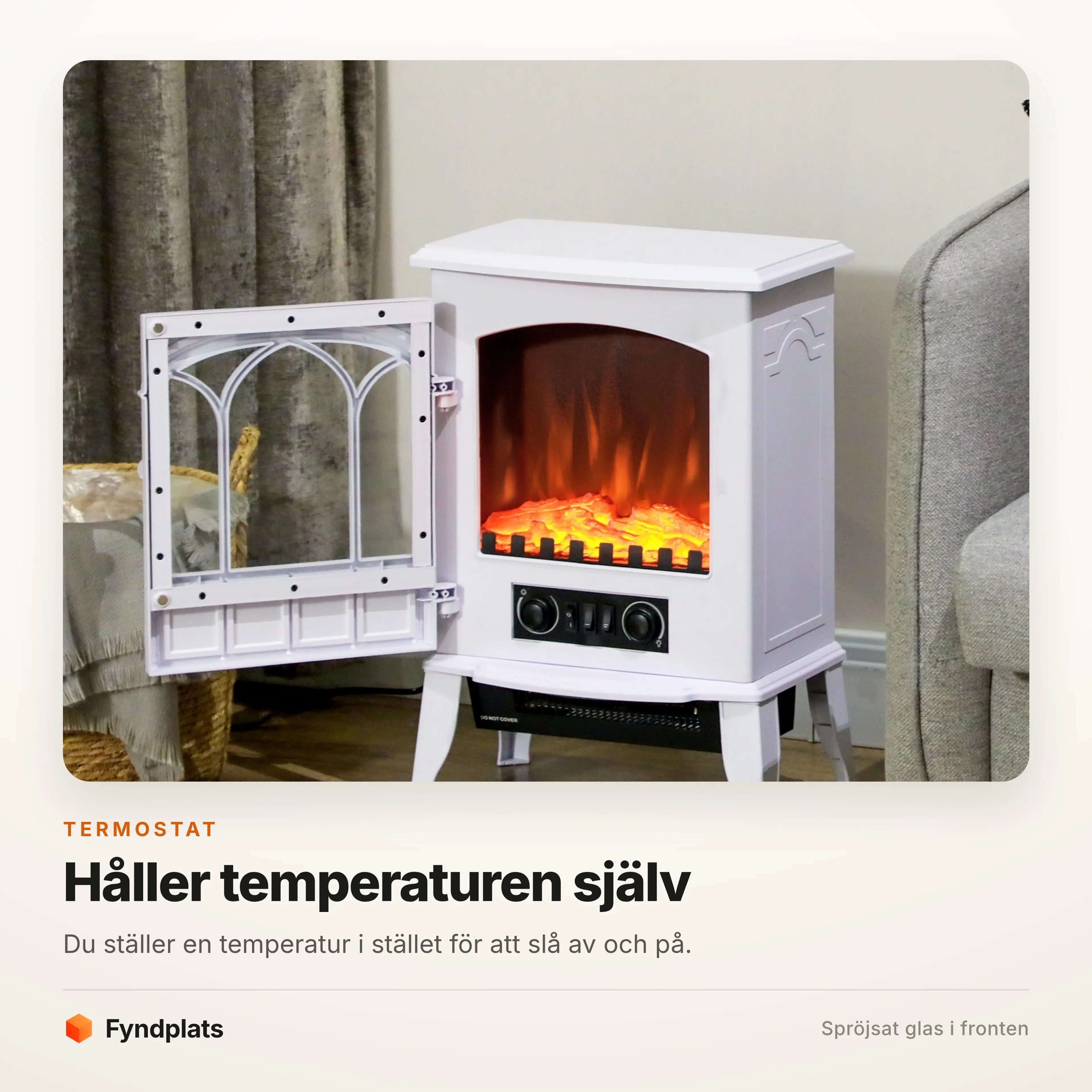 Termostaten håller temperaturen själv