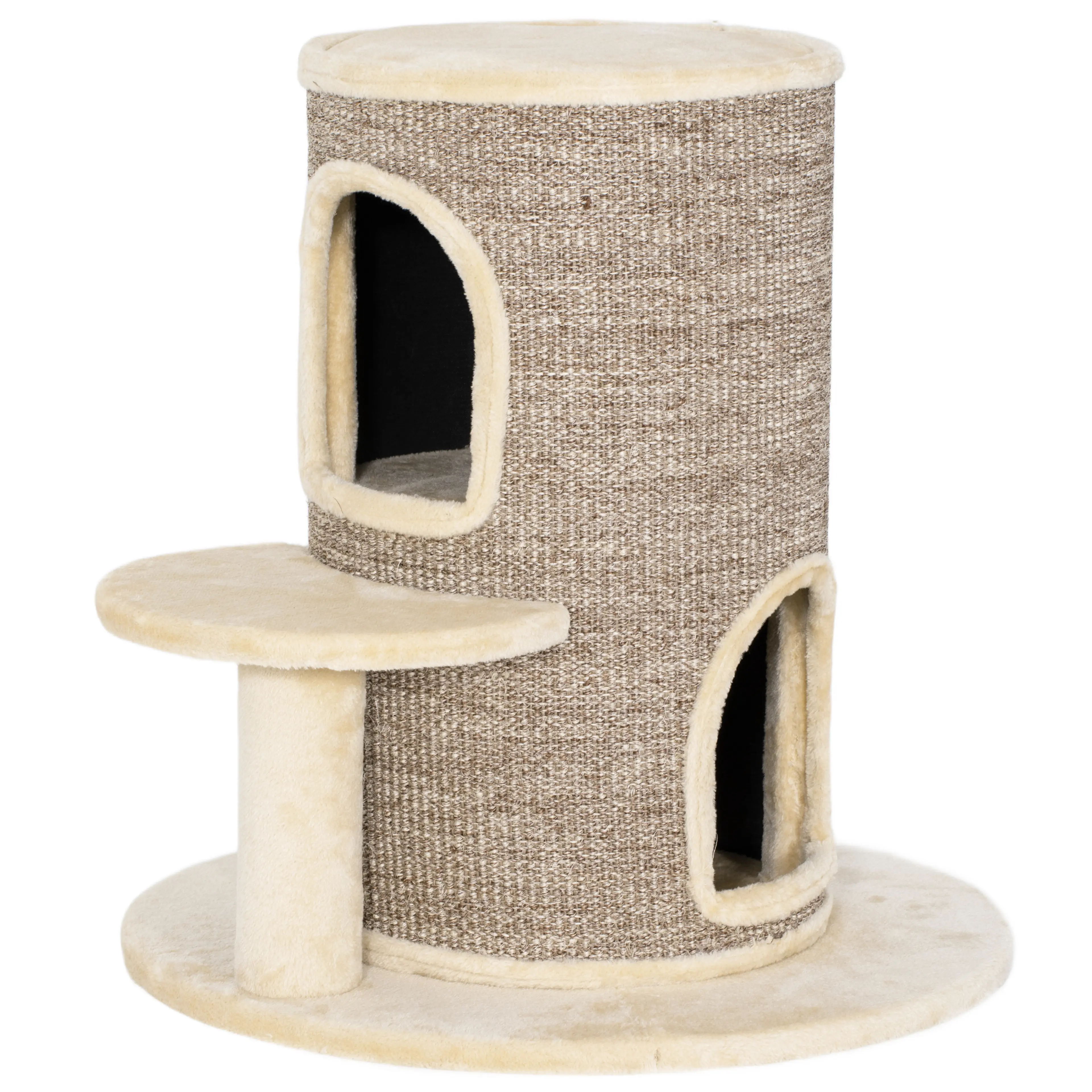 Klöstunna 61 cm i sisal – två kojor och hopplattform