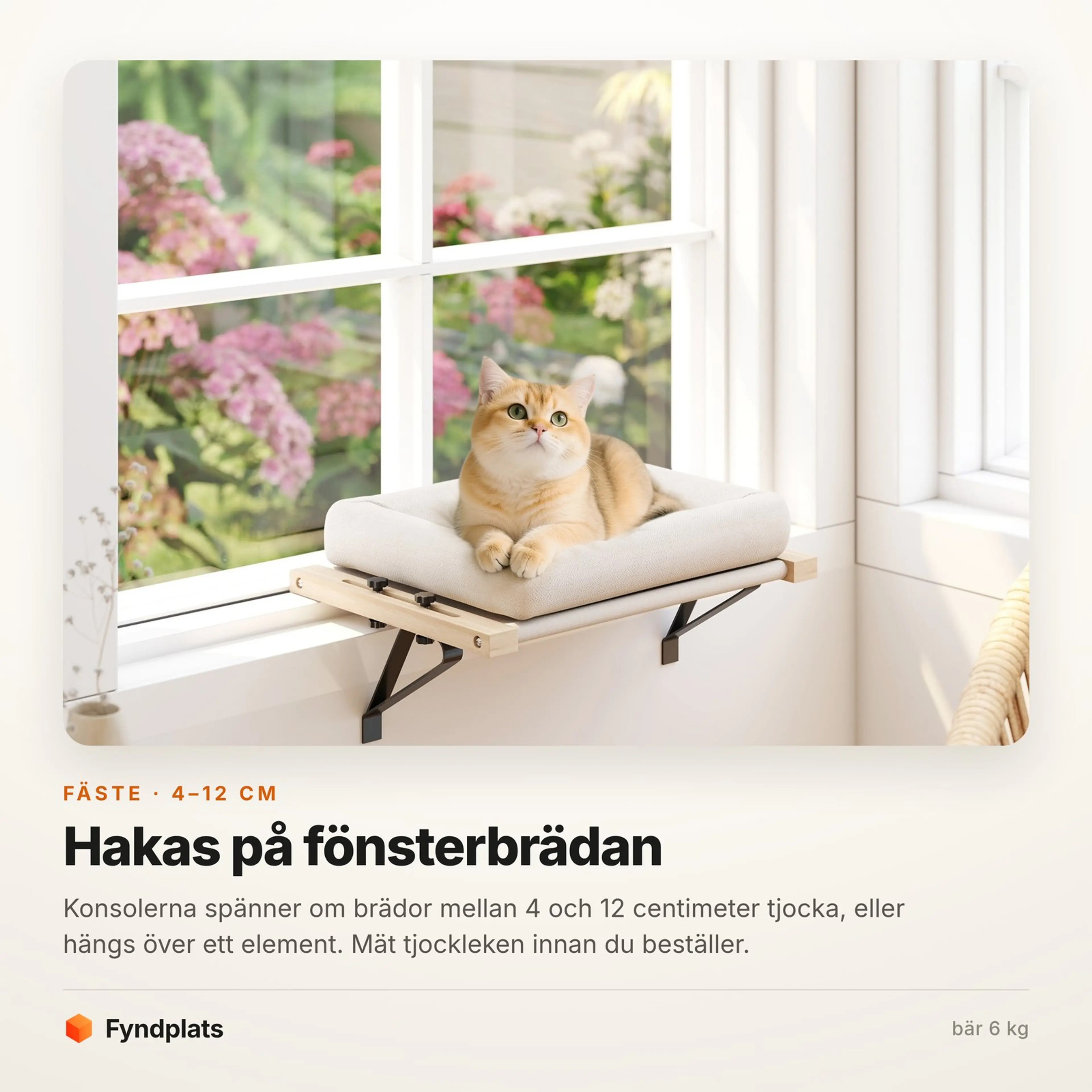 Faktakort: hängmattan hakas på fönsterbrädan