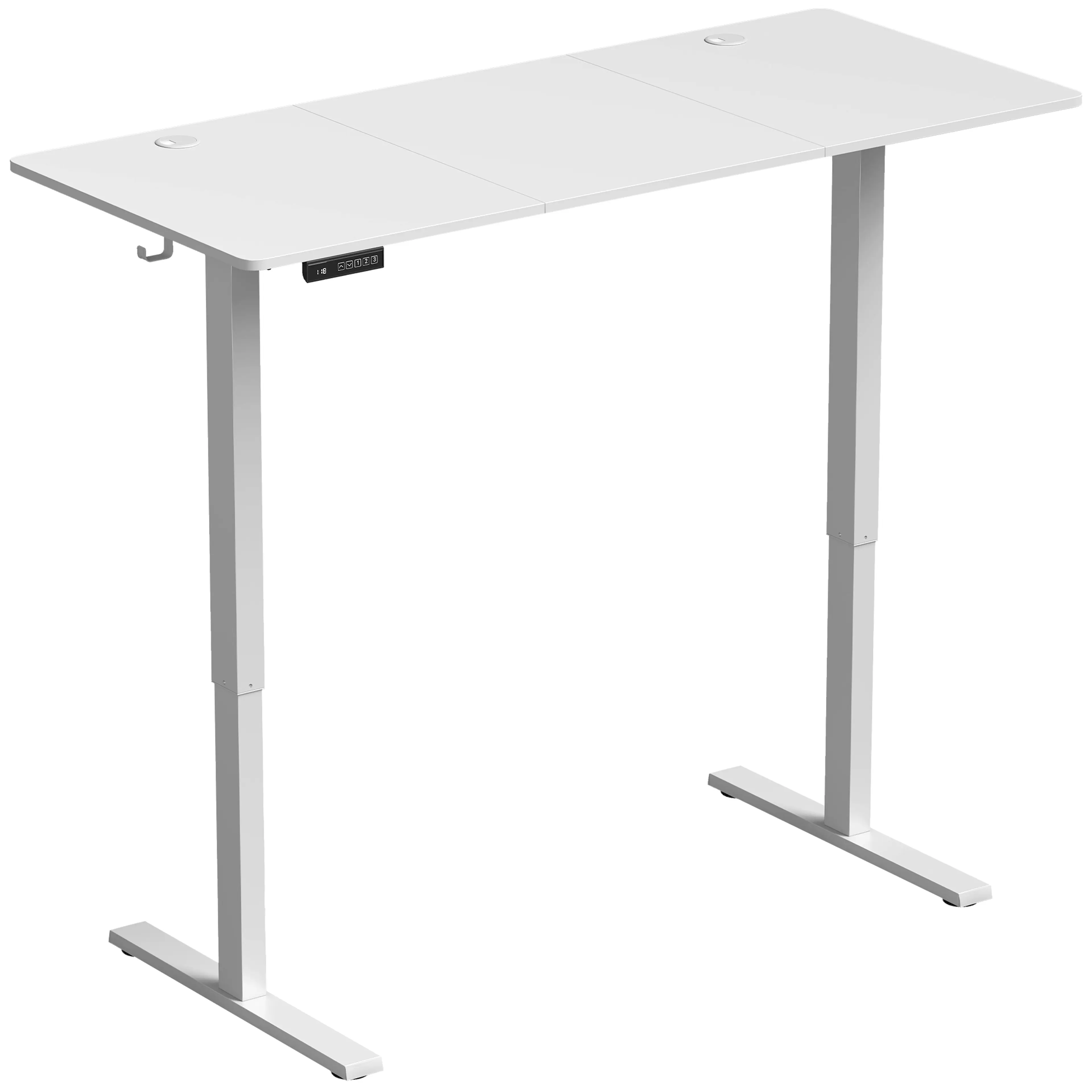 Elektriskt skrivbord 140 × 60 cm med minnesfunktion och barnlås