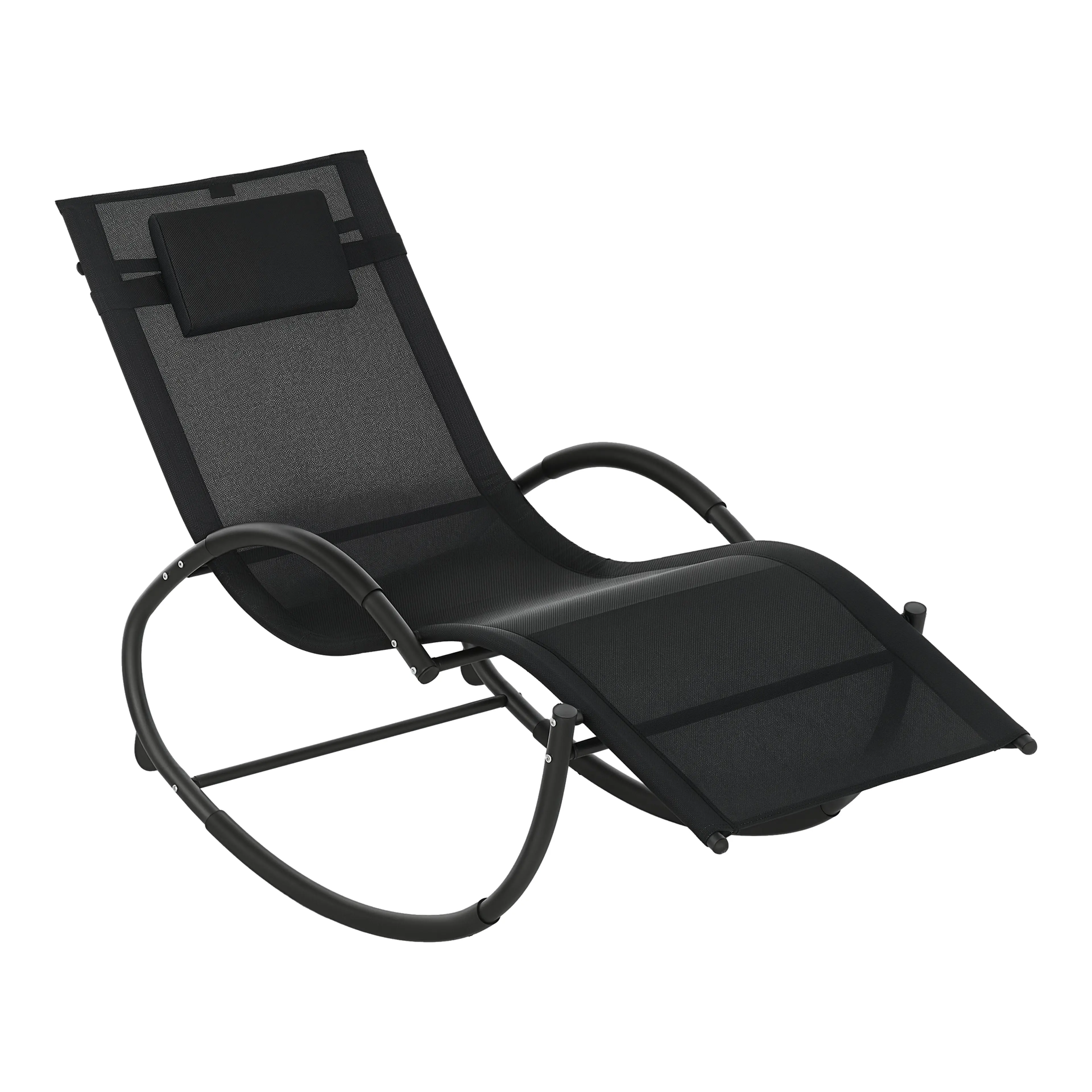 Gungstol utomhus 155 cm – zero gravity och avtagbar nackkudde