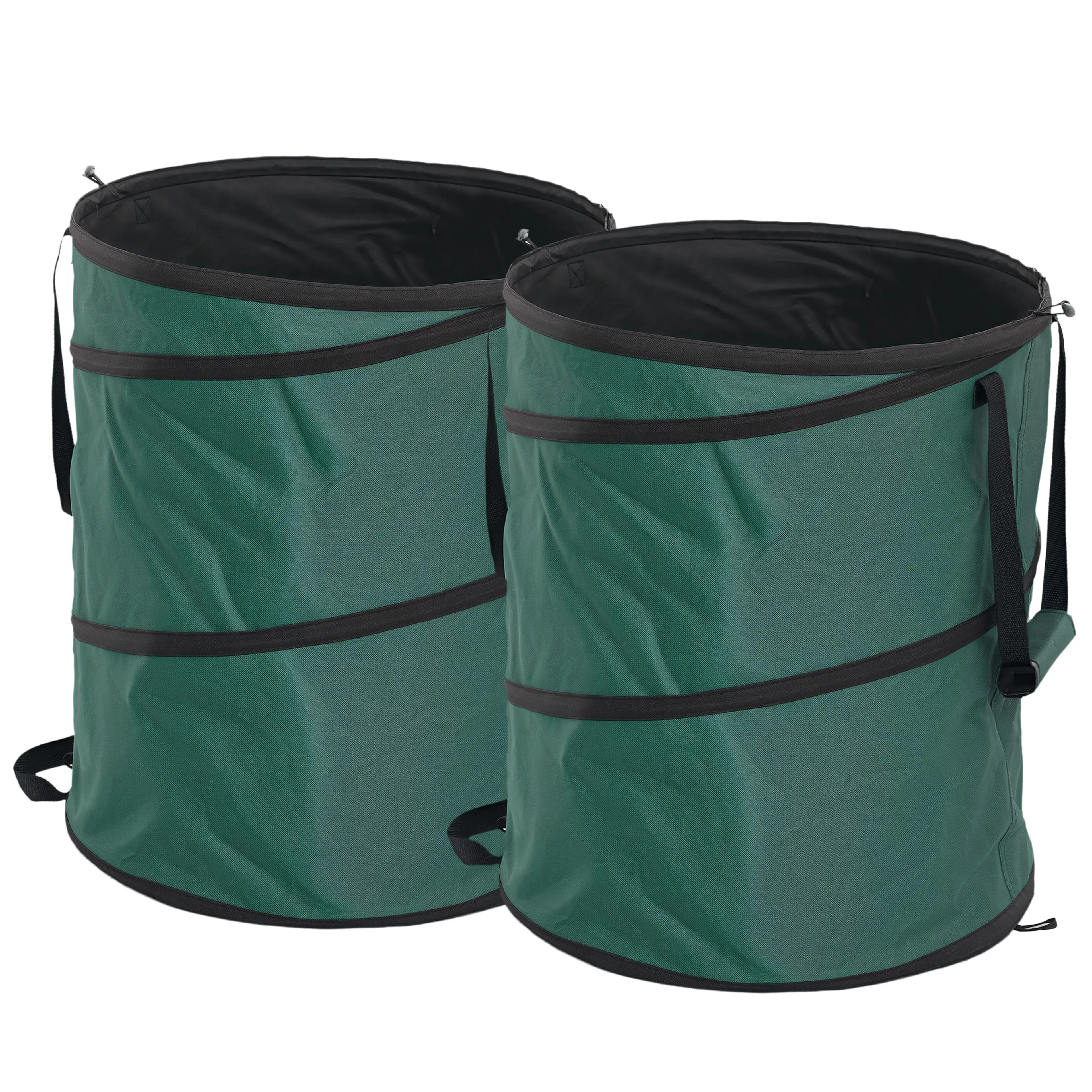 Trädgårdssäckar 2-pack, 160 liter – pop-up, vattenavvisande tyg med handtag